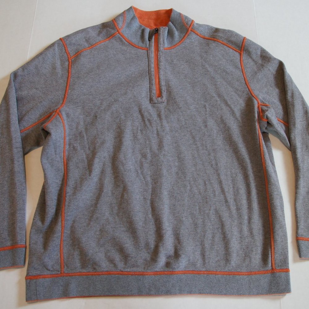 Tommy Bahama Reversible 1/4 Zip Pullover XL